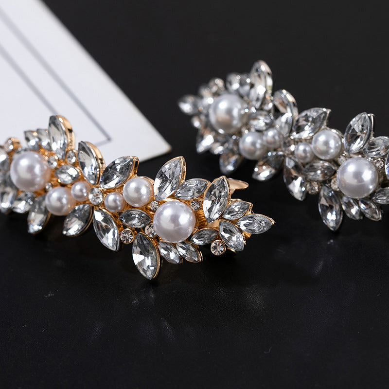 Wholesale Rhinestone Superflash Alloy Hair Clips